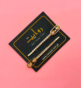 Hair Pin-148 (Pack of 2) (Golden)